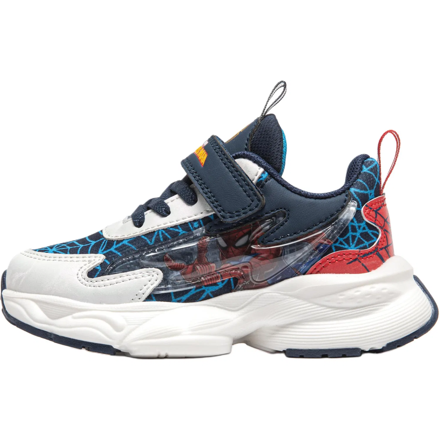 Детские кроссовки Disney Marvel с кожаным верхом, Dark Blue Red