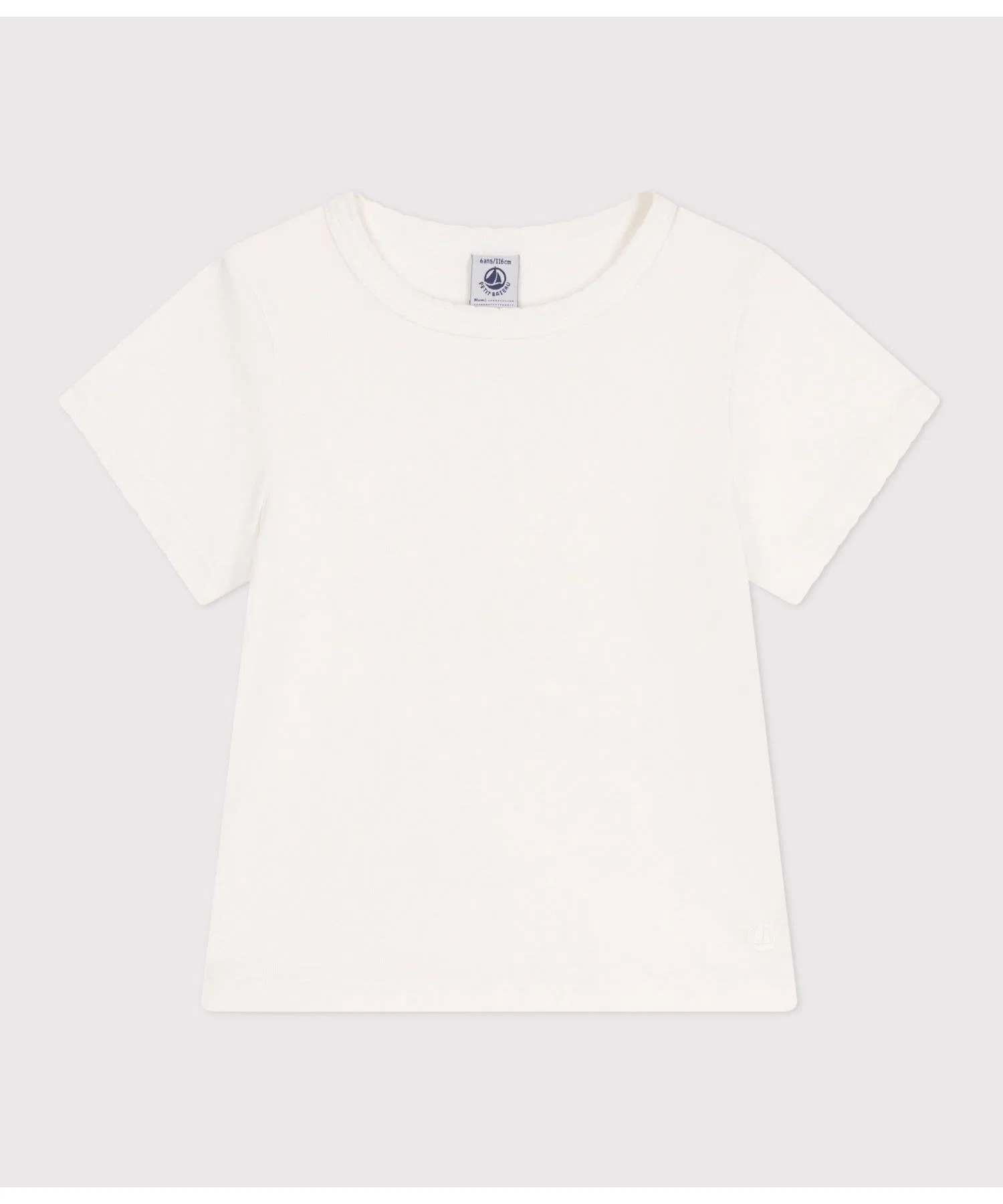 Детская футболка Petit Bateau из хлопка белого цвета
