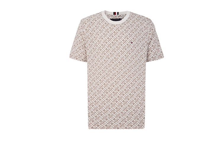 Tommy Hilfiger Футболка мужская khaki print — фото 3