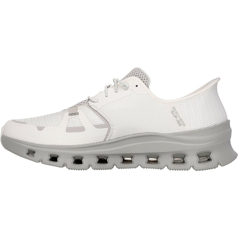 Тапочки скользящие-шаговые Skechers, бежевый — фото 4