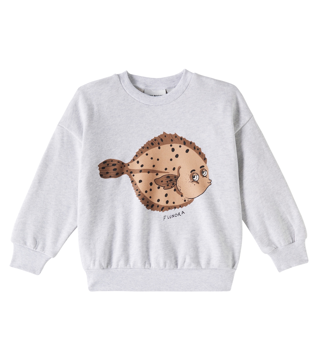 

Толстовка из хлопкового джерси с принтом Mini Rodini, Grey Melange