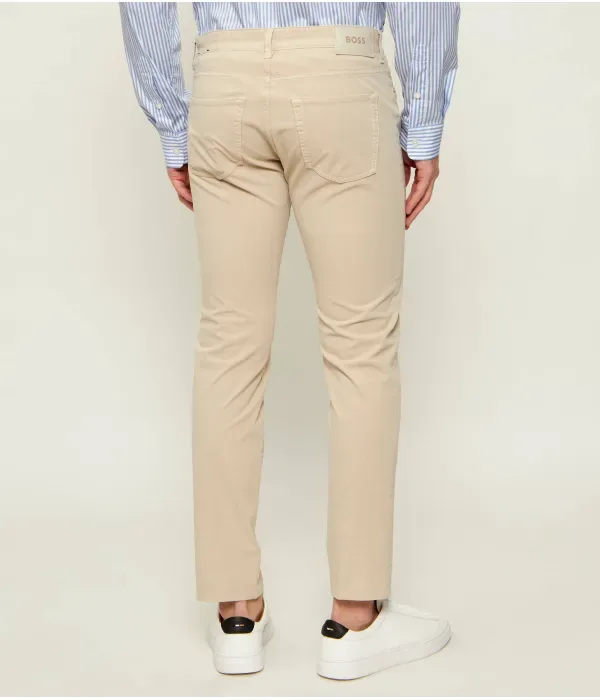 Брюки чинос H-Delaware5 slim fit Boss, бежевый — фото 4