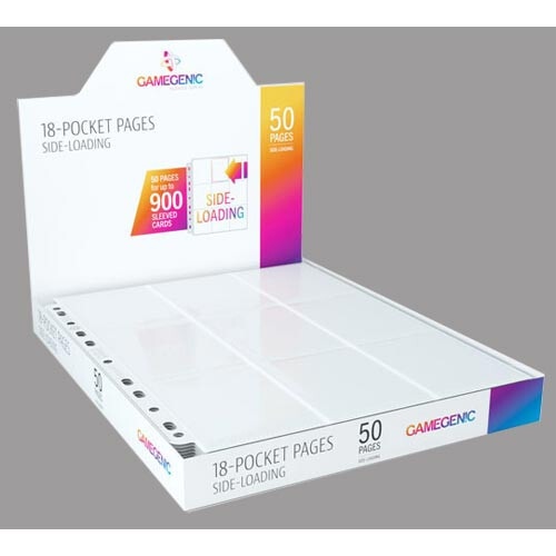 

Карточная игра Gamegenic Sideloading 18-Pocket Pages: White (50)