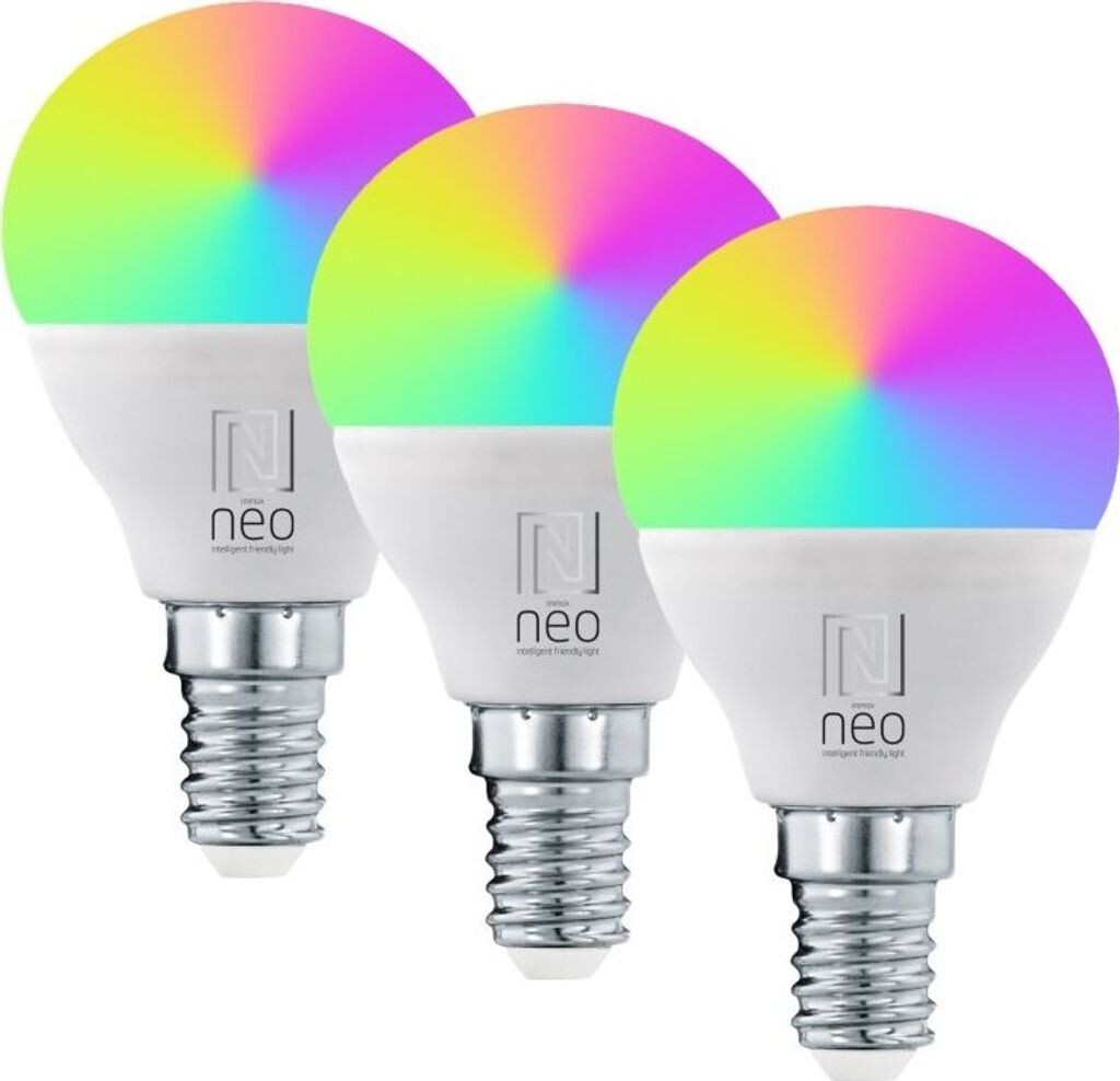 

IMMAX NO THOROUGHLY SMART Набор из 3 лампочек LED E14 6 Вт RGB+CCT цветной и белый, с регулировкой... Immax Neo