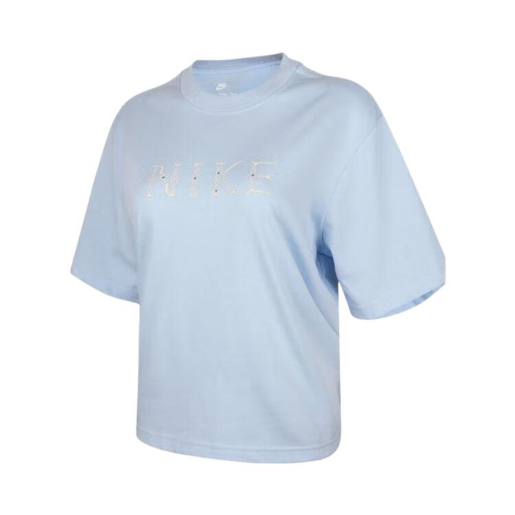 

Nike Футболка женская синяя, Синий, Nike Футболка женская синяя