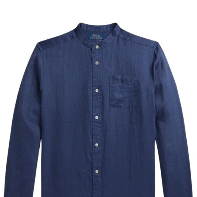 Рубашка повседневная хлопковая Polo Ralph Lauren Kids' Earth Blue — фото 4