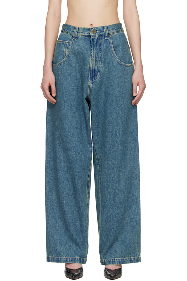 

Vetements Синие хип-хоп джинсы