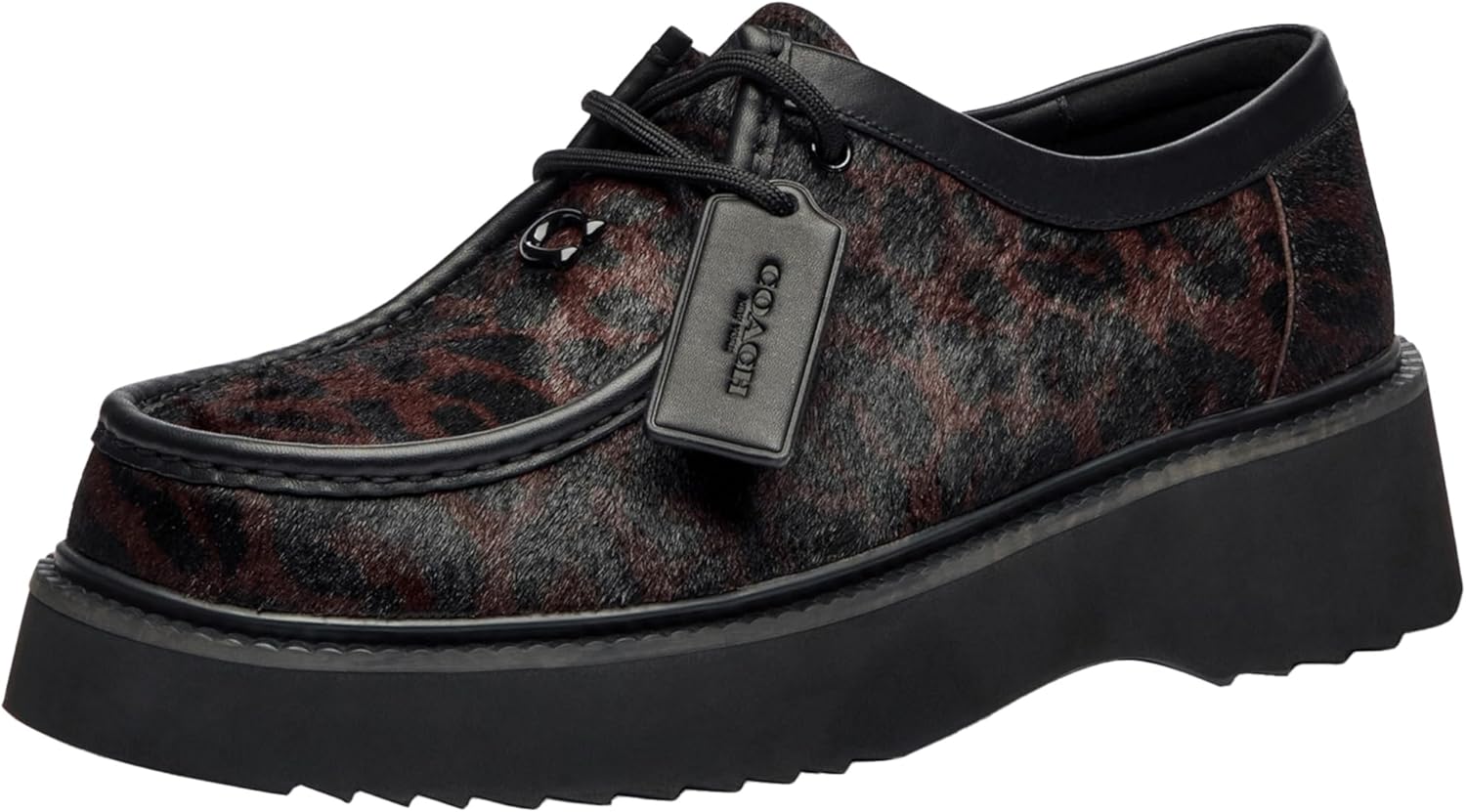 

Мужские ботинки COACH Sculpted C Chukka с леопардовым принтом, Dark Leopard