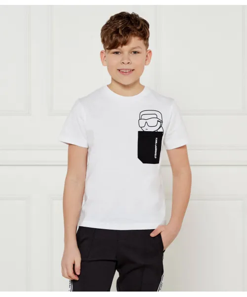

Футболка Regular fit Karl Lagerfeld Kids, белый