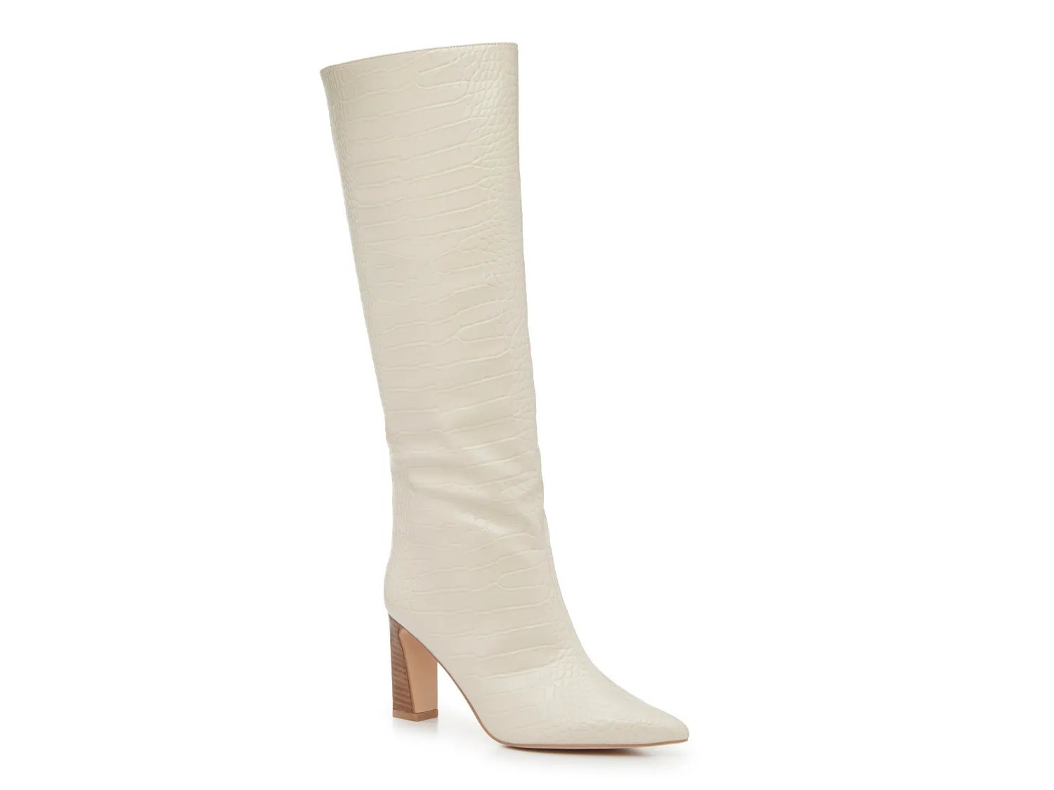 Ботинки Chinese Laundry Frankie Wide Calf Boot, Cream Croc Print