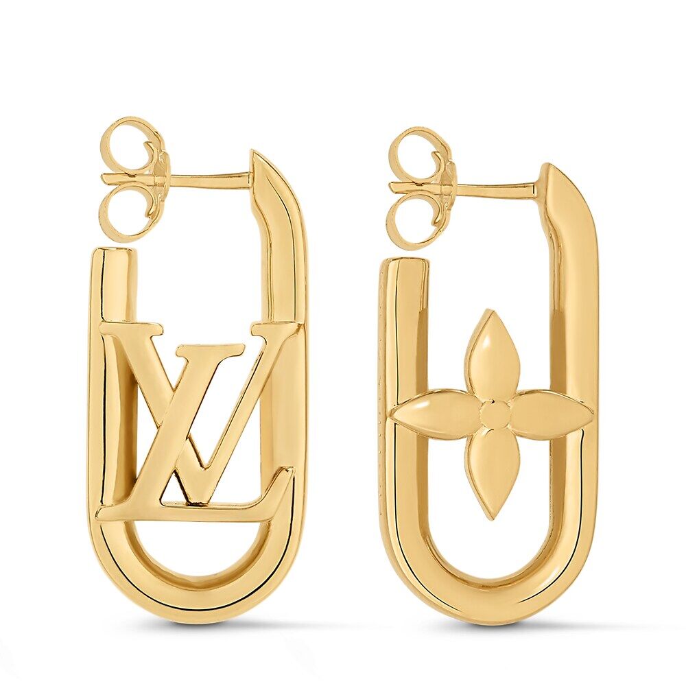 

Мои серьги-цепочки LV Louis Vuitton, золотой