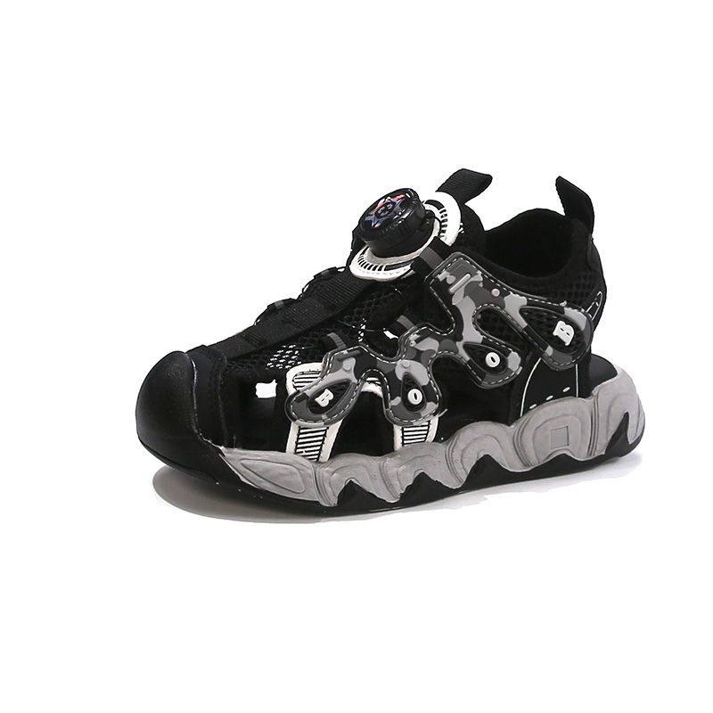 

Противоскользящие и дышащие детские сандалии Wooden Rabbit, черный