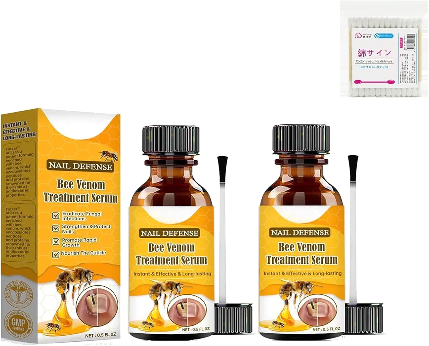 Сыворотка для ногтей с пчелиным ядом Dinala (2 шт.) Yanobia, 2 Pieces.