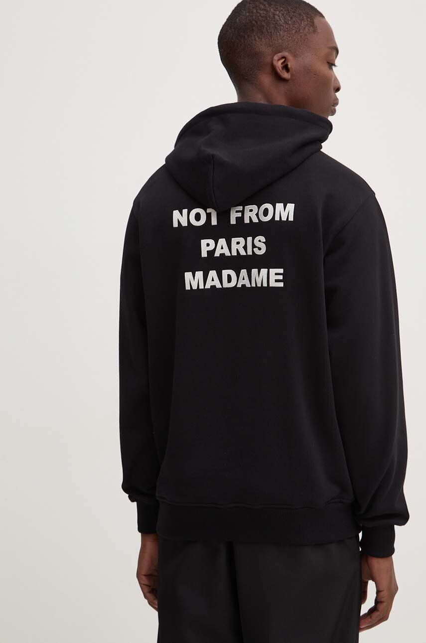 

Хлопковая толстовка с надписью Drôle de Monsieur Le Hoodie, черный