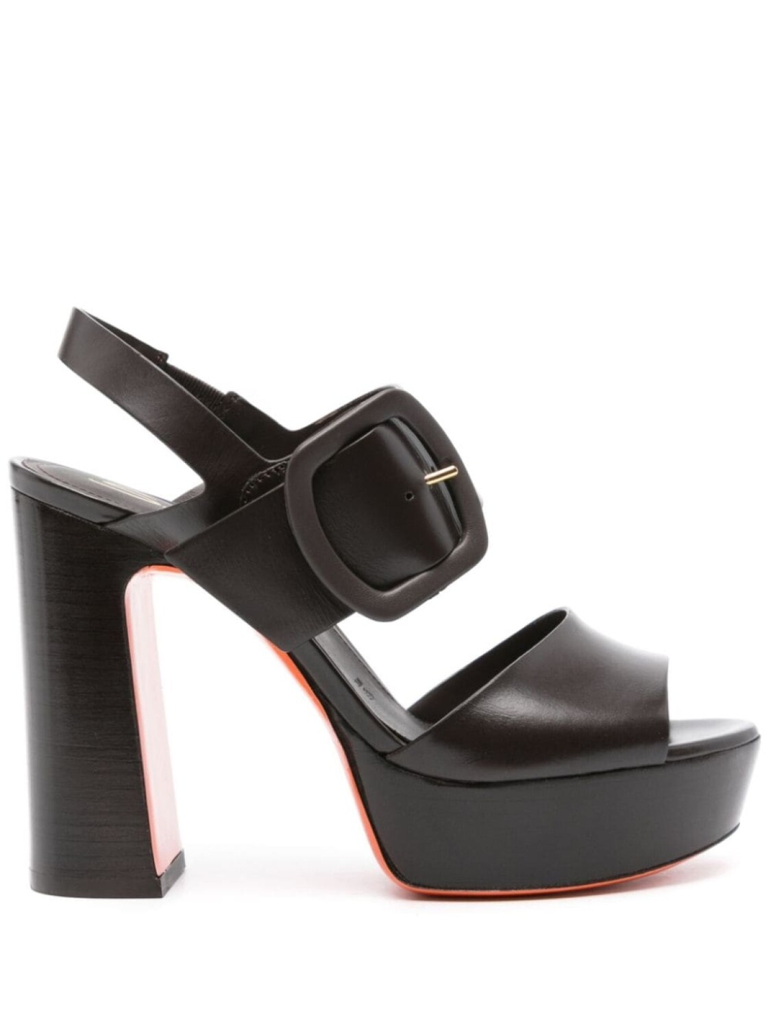 

Santoni босоножки на каблуке, коричневый