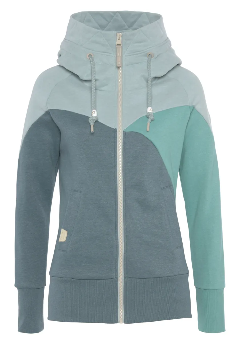 

Толстовка с капюшоном Ragwear "Sweatshirt CHELLI ZIP", воротник высокий, с капюшоном и кулиской, цвет Aqua