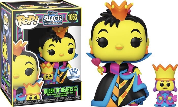 

Funko POP Disney Алиса в Стране Чудес 1063, Королева Червей и Специальное издание King Blacklight Funko POP!