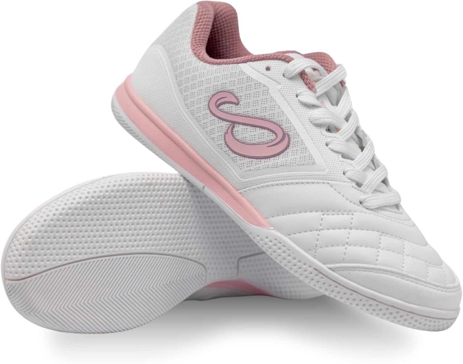 

Бутсы для футзала, мини-футбола и зала SENDA Ushuaia Club 2.0, унисекс, взрослые и детские размеры, белый/розовый