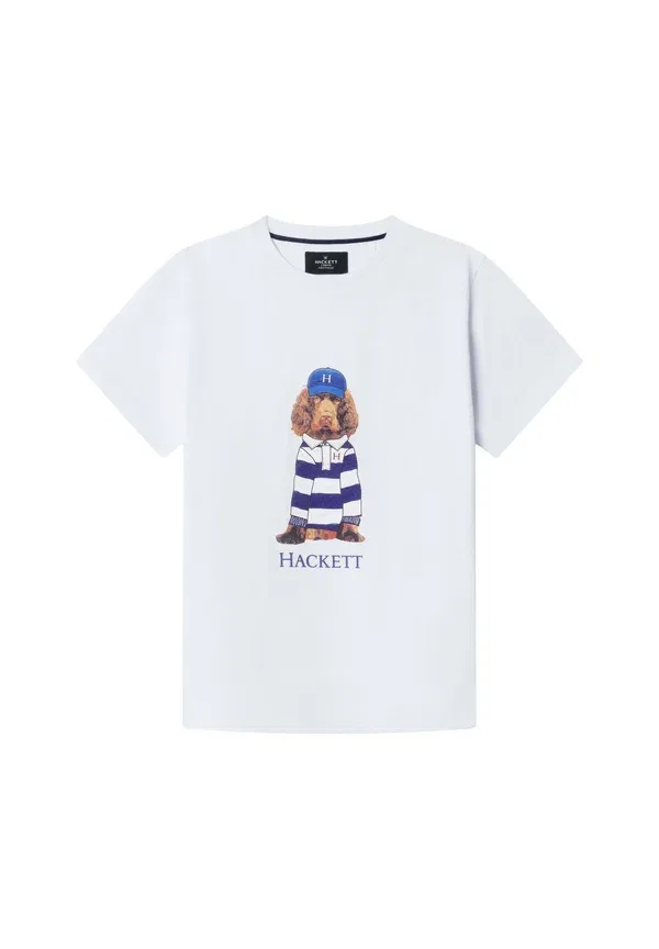 Футболка с принтом heritage harry tee print Hackett London, оптический белый