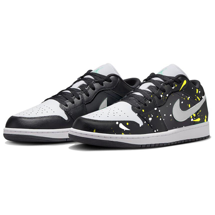 Кроссовки Air JORDAN 1 Vintage Basketball Shoes Men Low-Top Black White — фото 3