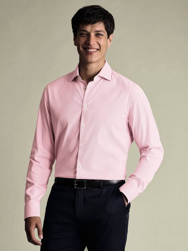

Нержавеющая рубашка с длинными рукавами Charles Tyrwhitt, Pink