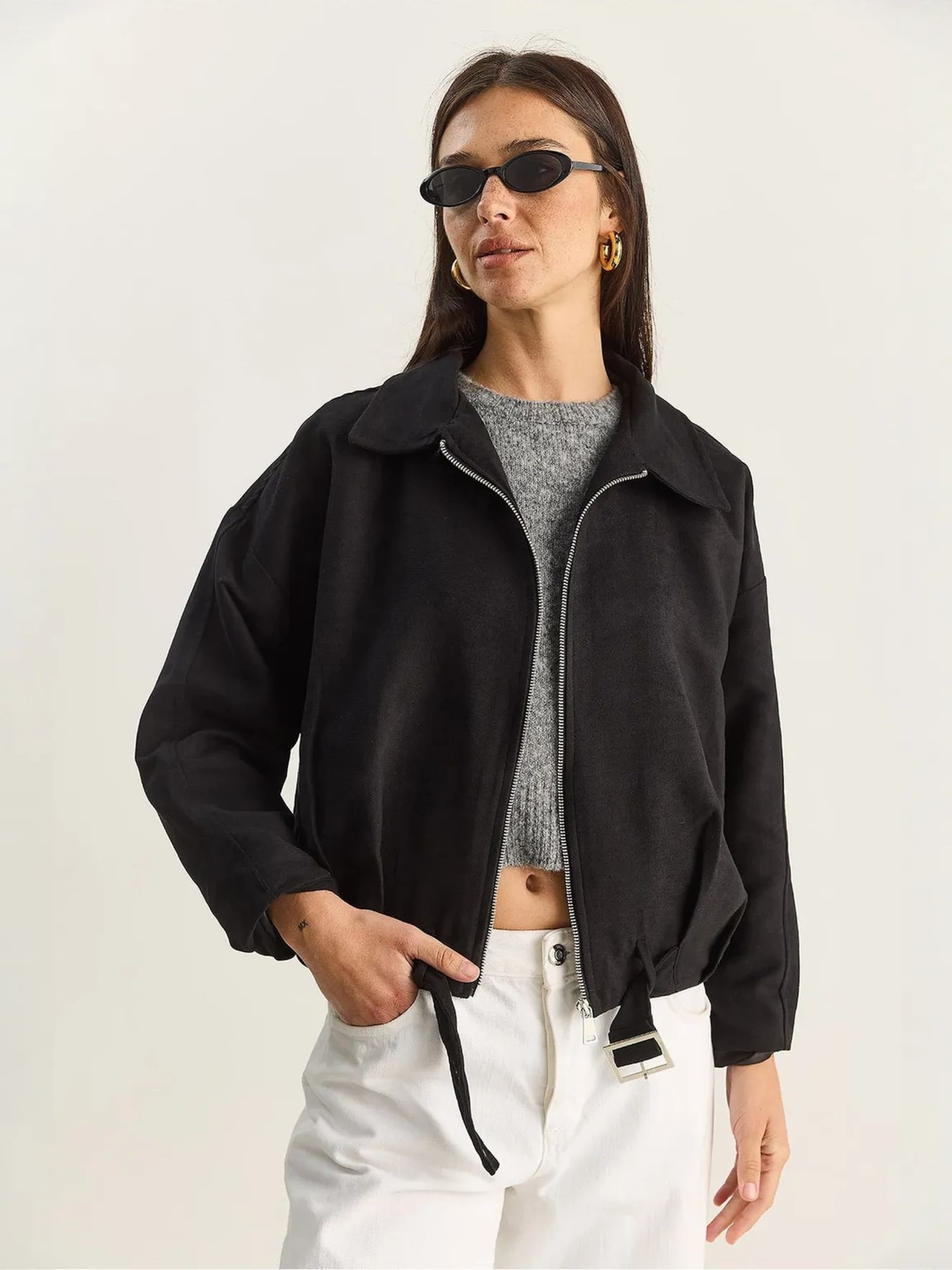 

Bianco Lucci Куртка для межсезонья в черном цвете