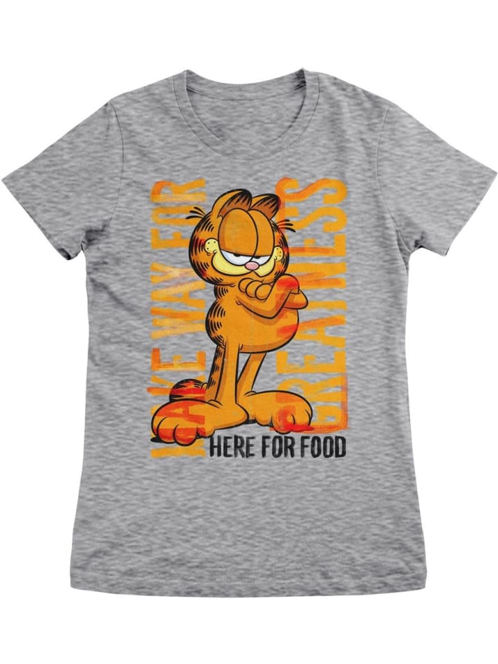 

Футболка с надписью Make Way For Greatness Girly Tee серого цвета Garfield, Серый, Футболка с надписью Make Way For Greatness Girly Tee серого цвета Garfield
