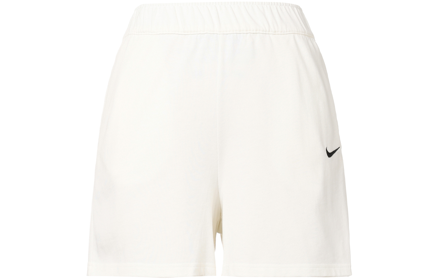 Женские шорты повседневные завышенная талия 'Sail White' Nike, цвет слоновая кость — фото 2