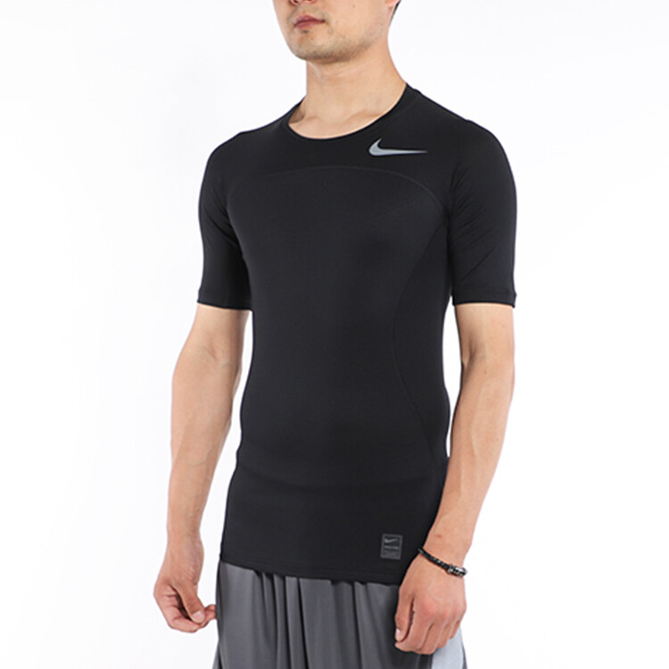 Мужская футболка для фитнеса Nike, черный — фото 3