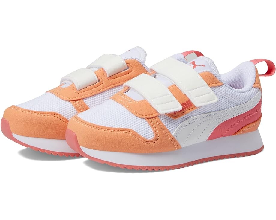 

Кроссовки Puma R78 Hook and Loop, цвет Puma White/Puma White/Orange Peach