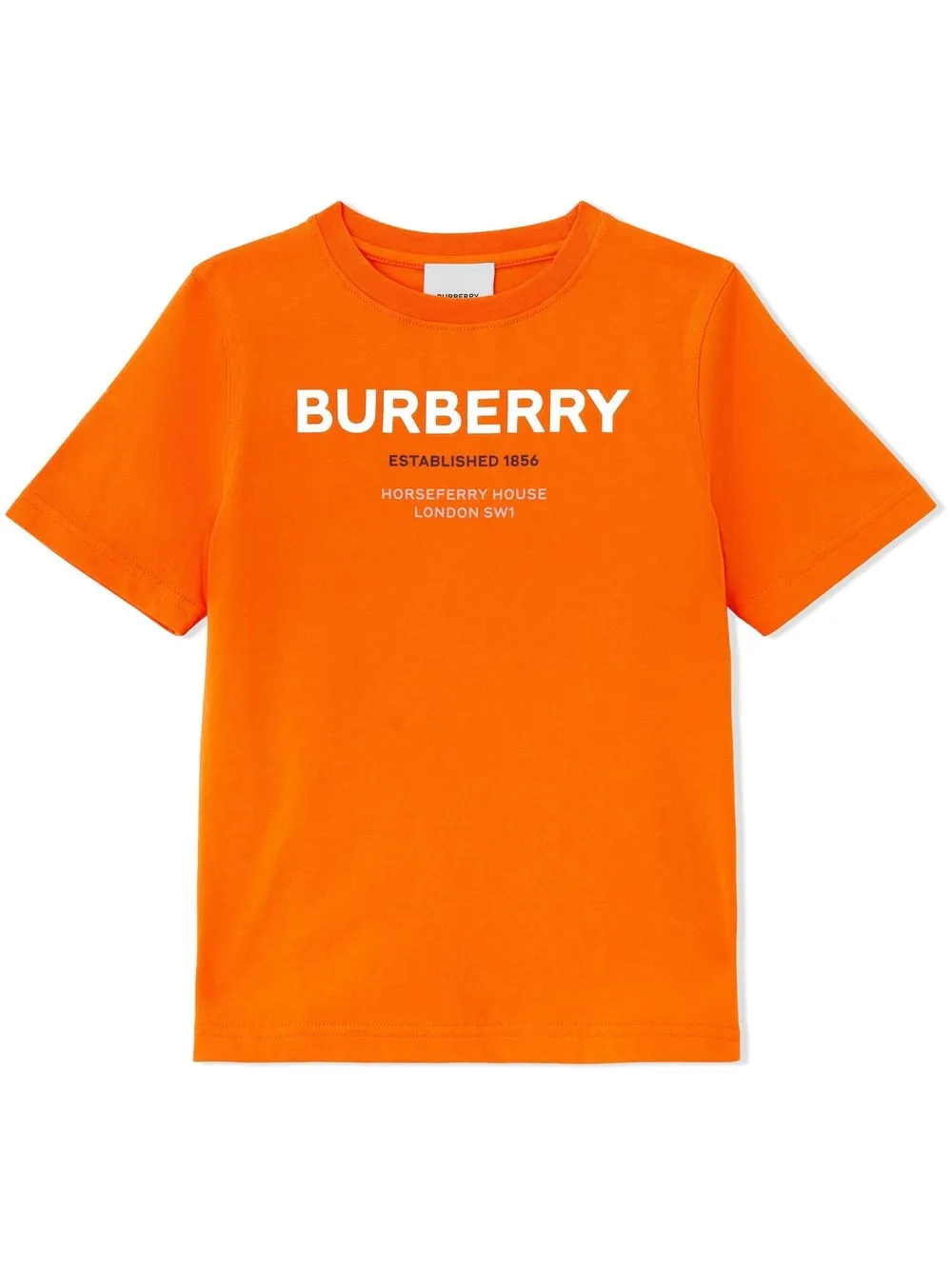 

Футболка с принтом Horseferry Burberry Kids, оранжевый