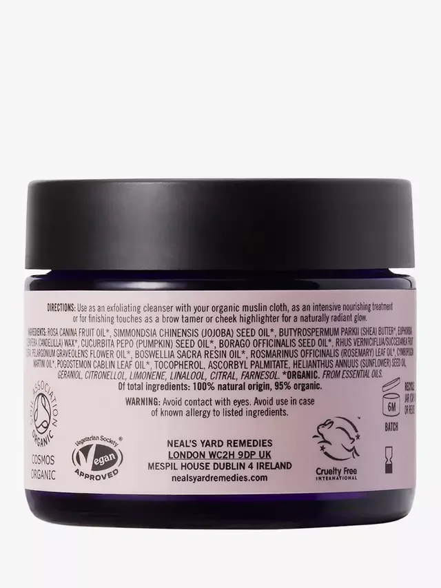 Крем для лица Neal's Yard Remedies — Бальзам для лица Дикая роза, веганский, 50 г — фото 2