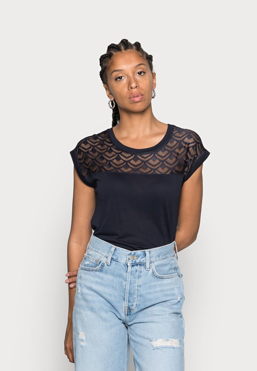 

Футболка с принтом ONLY, Черный, Футболка с принтом ONLY