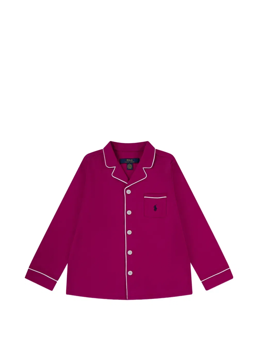Пижама с эластичным поясом и логотипом Polo Ralph Lauren Kids, розовый — фото 3