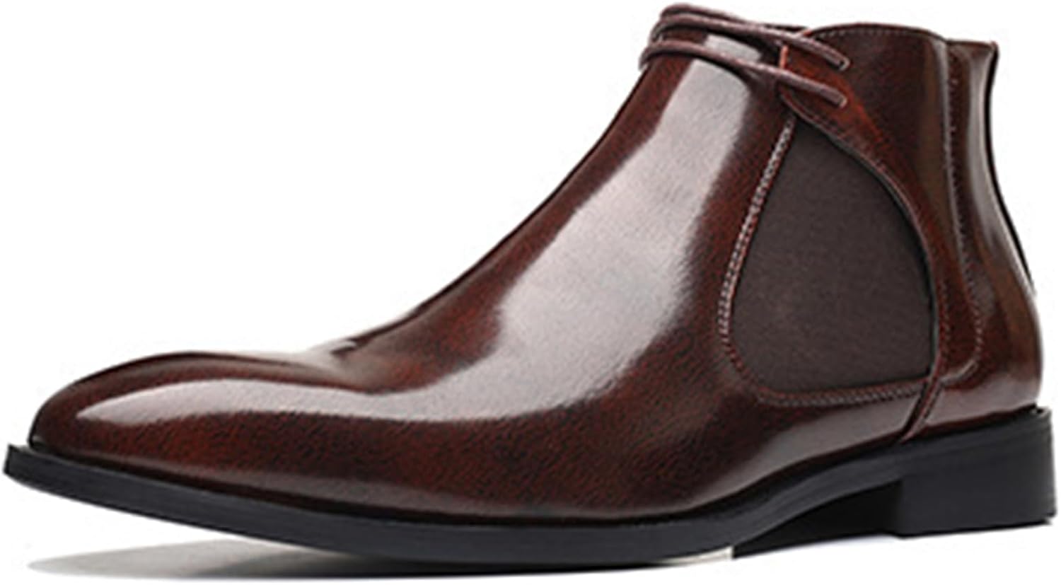 

Мужская обувь ADMLZQQ из кожи, слипоны Челси Оксфорд, удобные кожаные ботинки Чукка для мужчин, рабочая и офисная обувь, коричневый