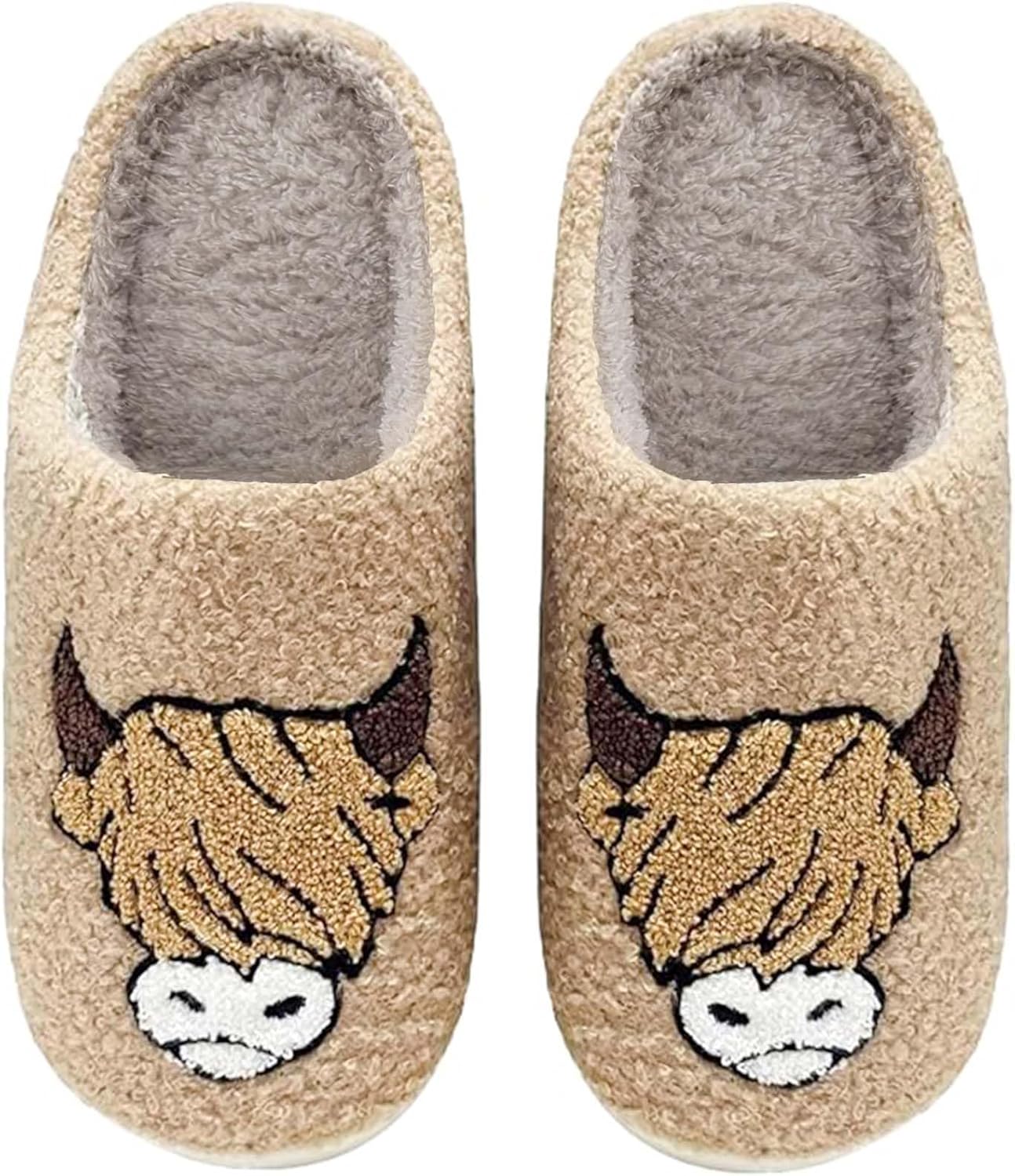 

Женские и мужские домашние тапочки с животными, взрослые тапочки для женщин и мужчин, кавайные тапочки для спальни, мультяшные шлепанцы, тапочки с эффектом памяти для женщин Aucomfo, Cow Slippers