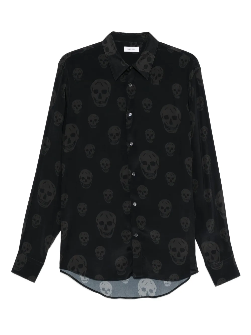 

Рубашка с принтом Alexander McQueen, черный