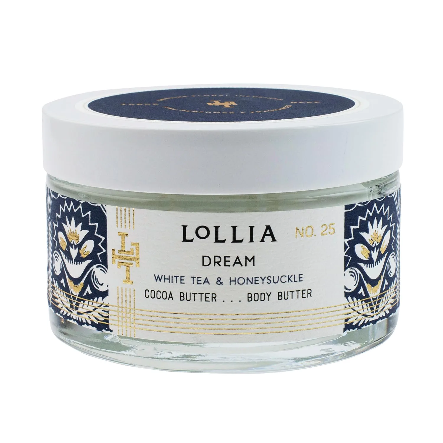 Увлажняющее масло для тела LOLLIA Dream, 168 г, бальзам для женщин с ароматом белого чая и жимолости, густой увлажняющий лосьон с маслом ши и какао, роскошный увлажняющий крем для ухода за кожей., White