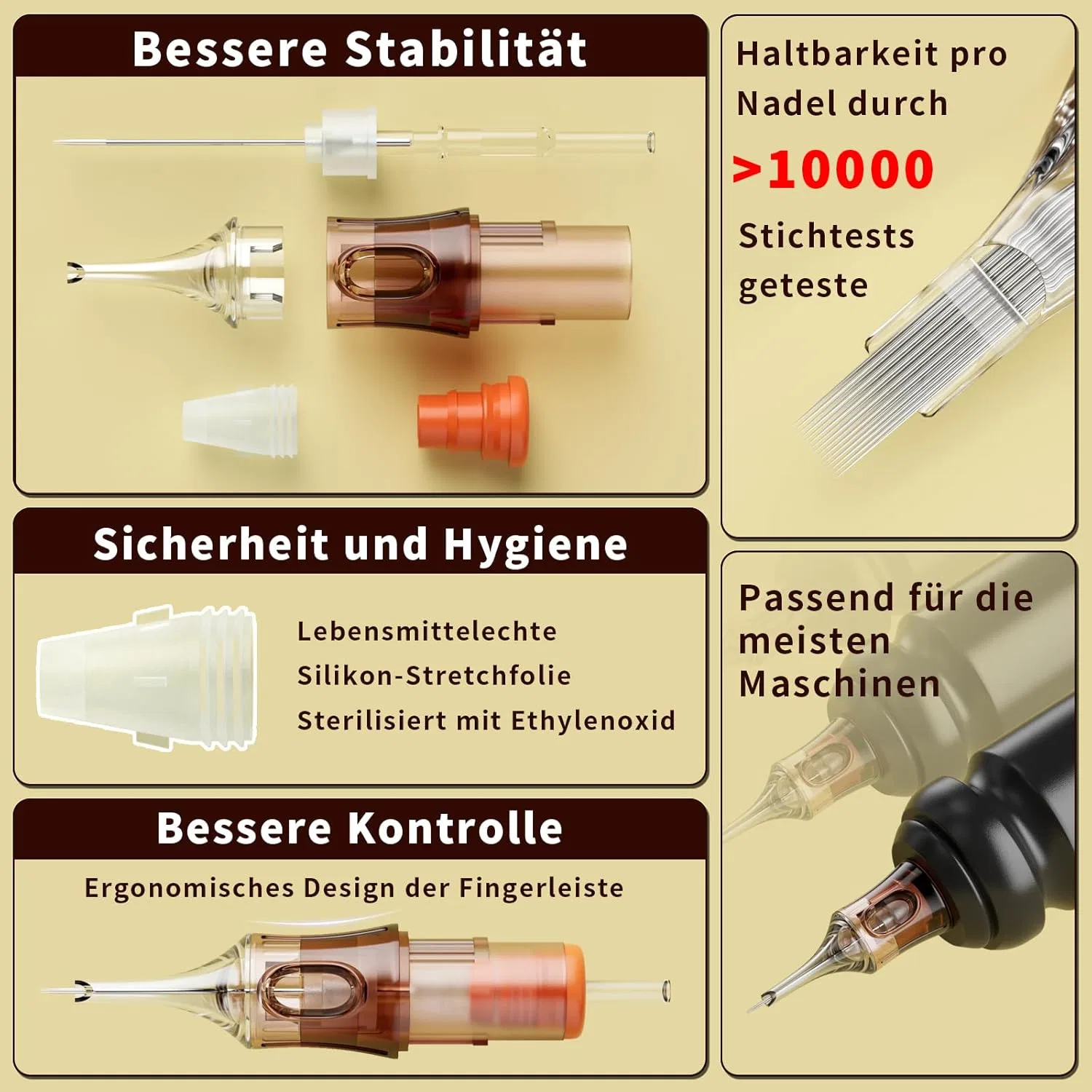 Набор тату-игл #10 RL RS RM M1 от Tattoo Needles, 20 шт. Worldget — фото 4