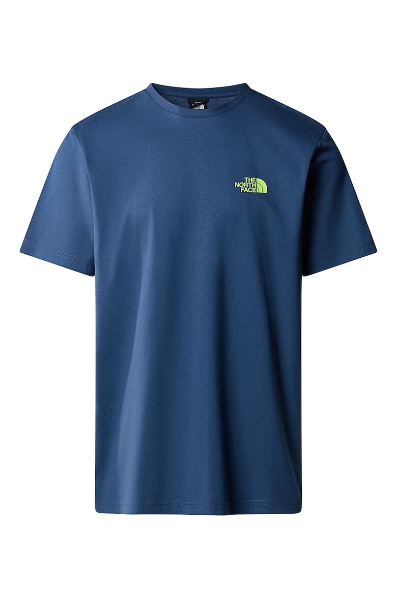 

Хлопковая футболка с логотипом The North Face, синий