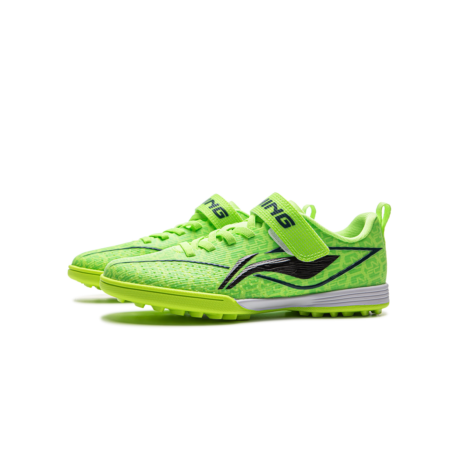 LINING YOUNG Футбольные бутсы low top для детей fluorescent vanilla green/fluorescent fresh grass green/black — фото 4