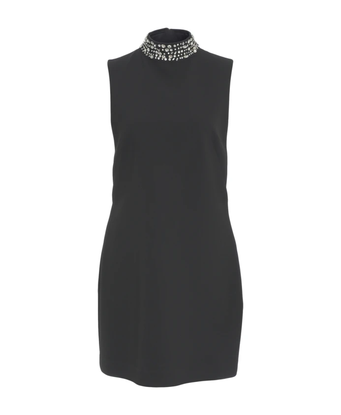 

Элегантное мини-платье со стразами Liu Jo, черный