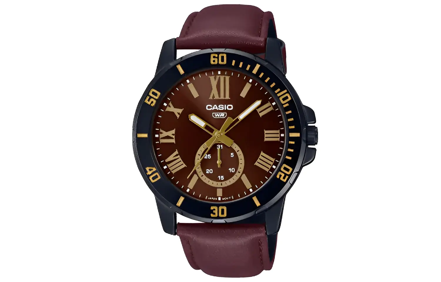 

CASIO Часы Unisex Standard Series 45mm Red Watch, Umber Watch Dial