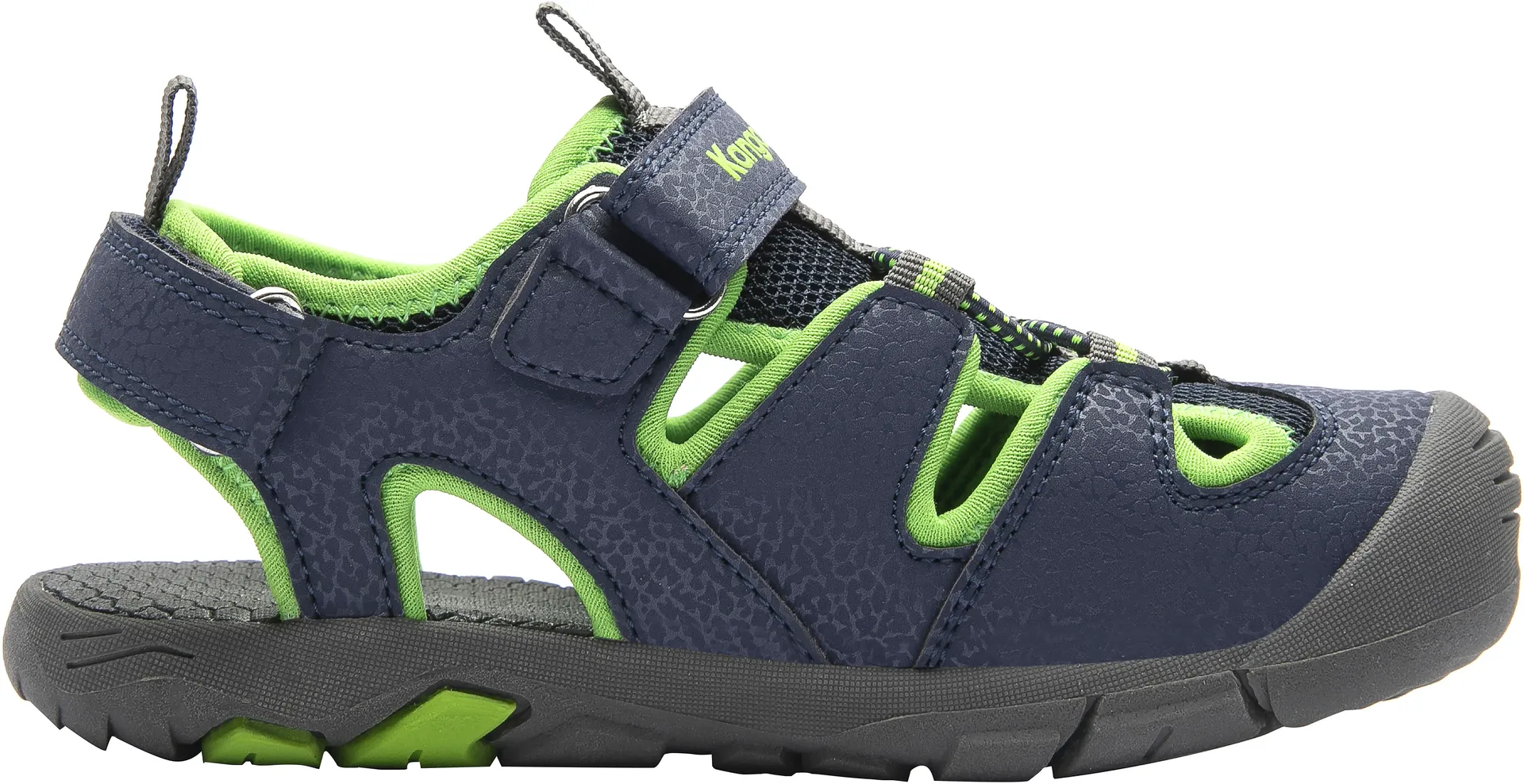 Сандалии KangaROOS "K-Trek", с застежкой-липучкой, цвет Navy-Lime — фото 3