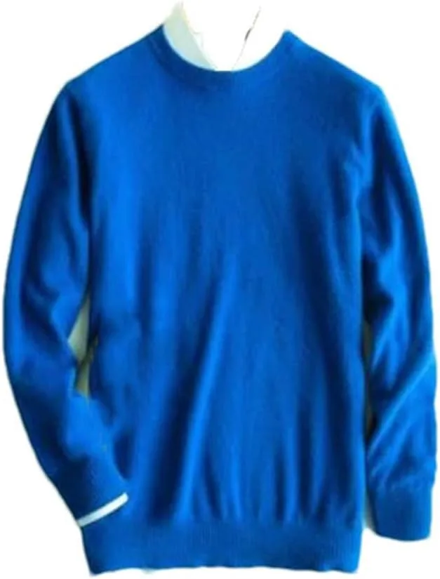 

Мужской свитер с длинным рукавом и круглым вырезом