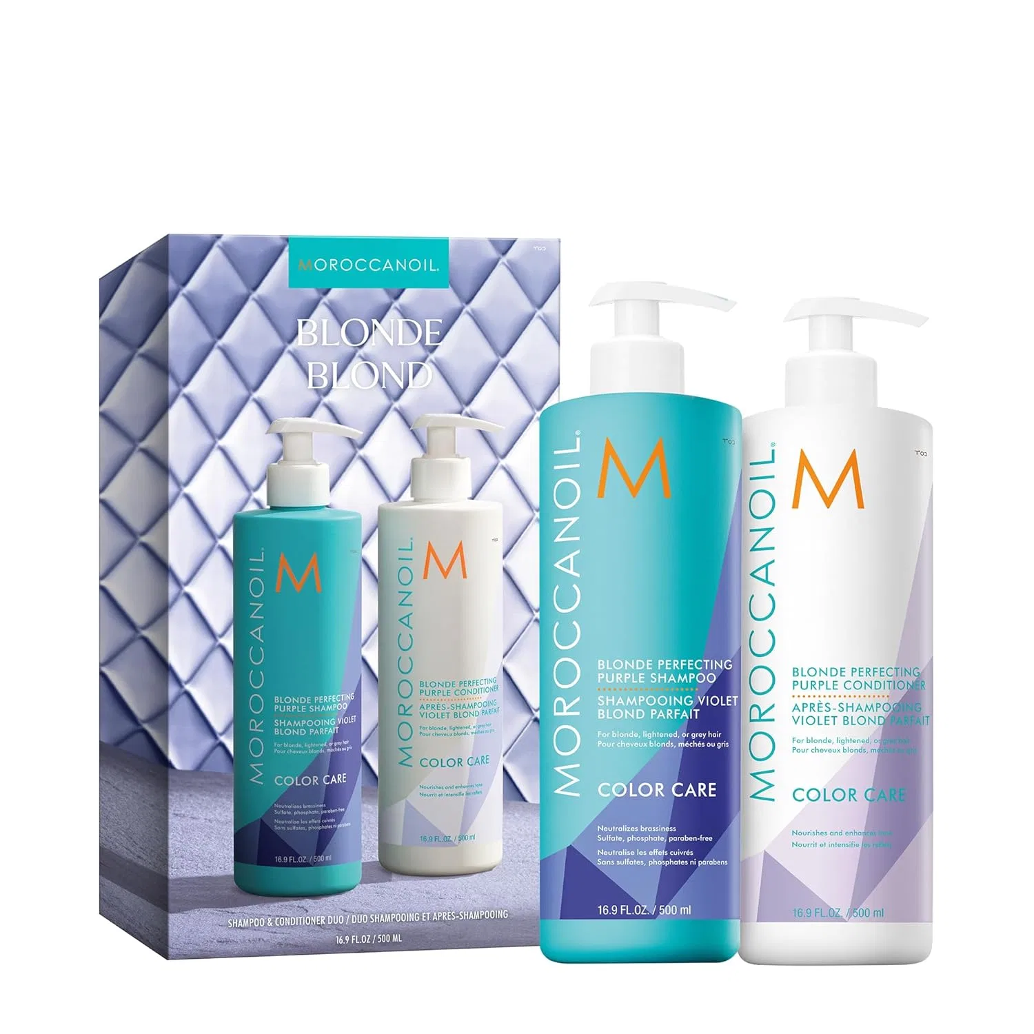 Набор шампуня и кондиционера Moroccanoil Half Litre Set Moroccanoil, Purple