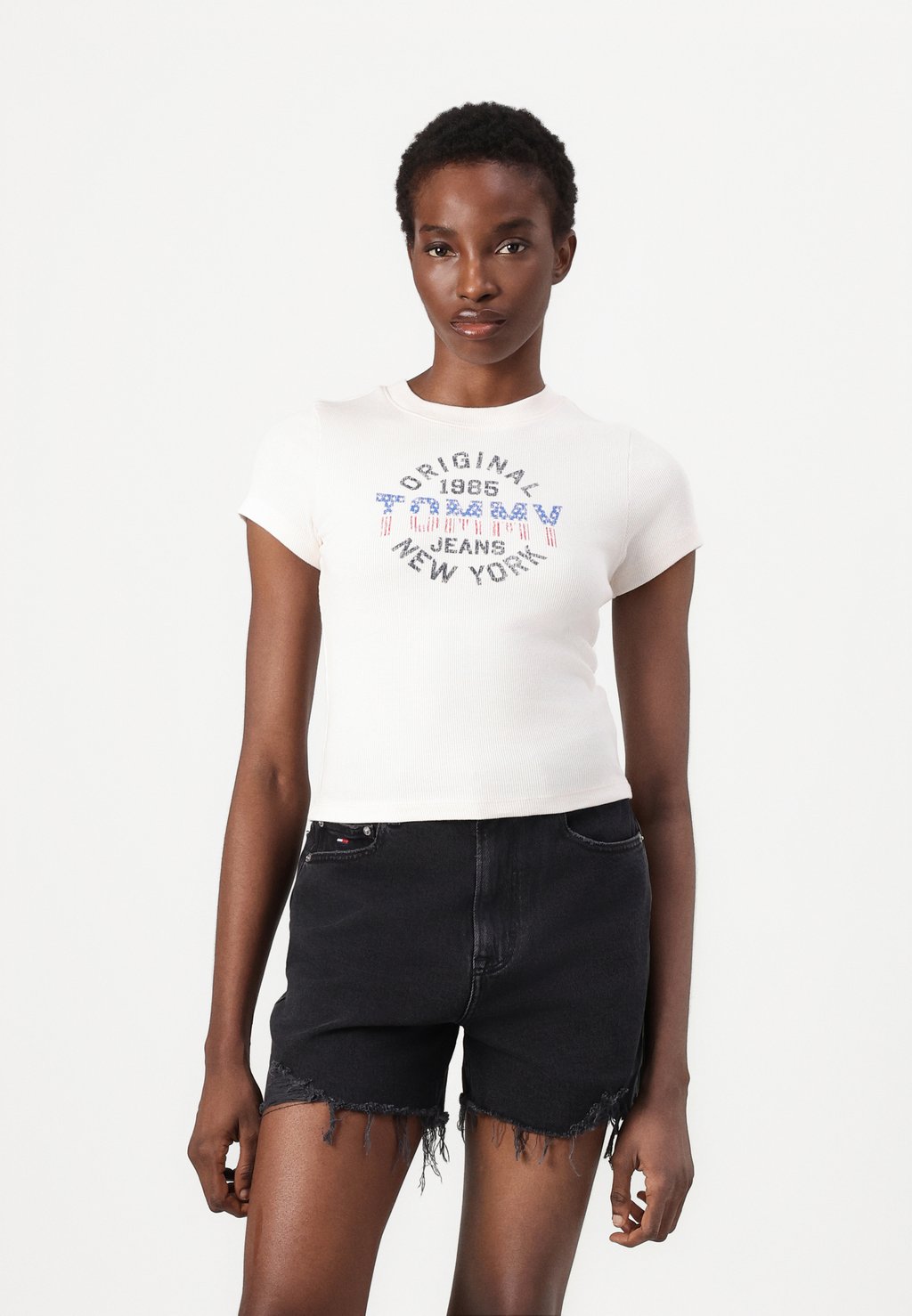 

Футболка с принтом SLIM TEE Tommy Jeans, белый