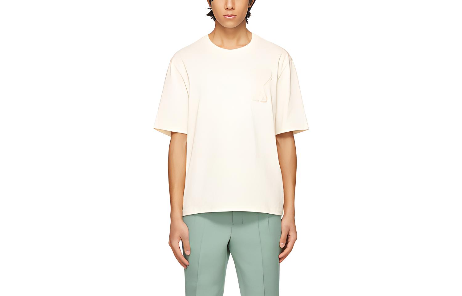 

AMIPARIS Футболка унисекс экрю, Белый, AMIPARIS Футболка унисекс экрю