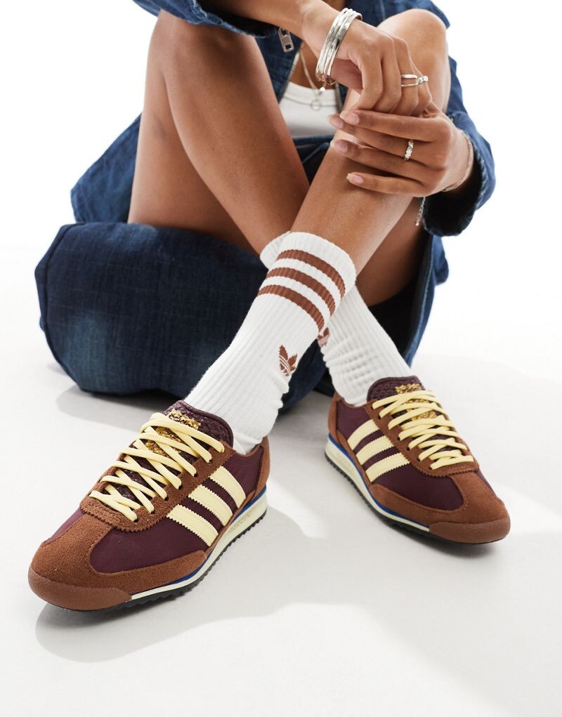 

Коричневые и желтые кроссовки adidas SL 72 OG, Желтый, Коричневые и желтые кроссовки adidas SL 72 OG