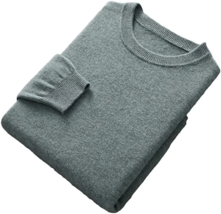 

Свитер мужской осень/зима, круглый вырез, длинный рукав, шерсть, slim fit Hamthuit